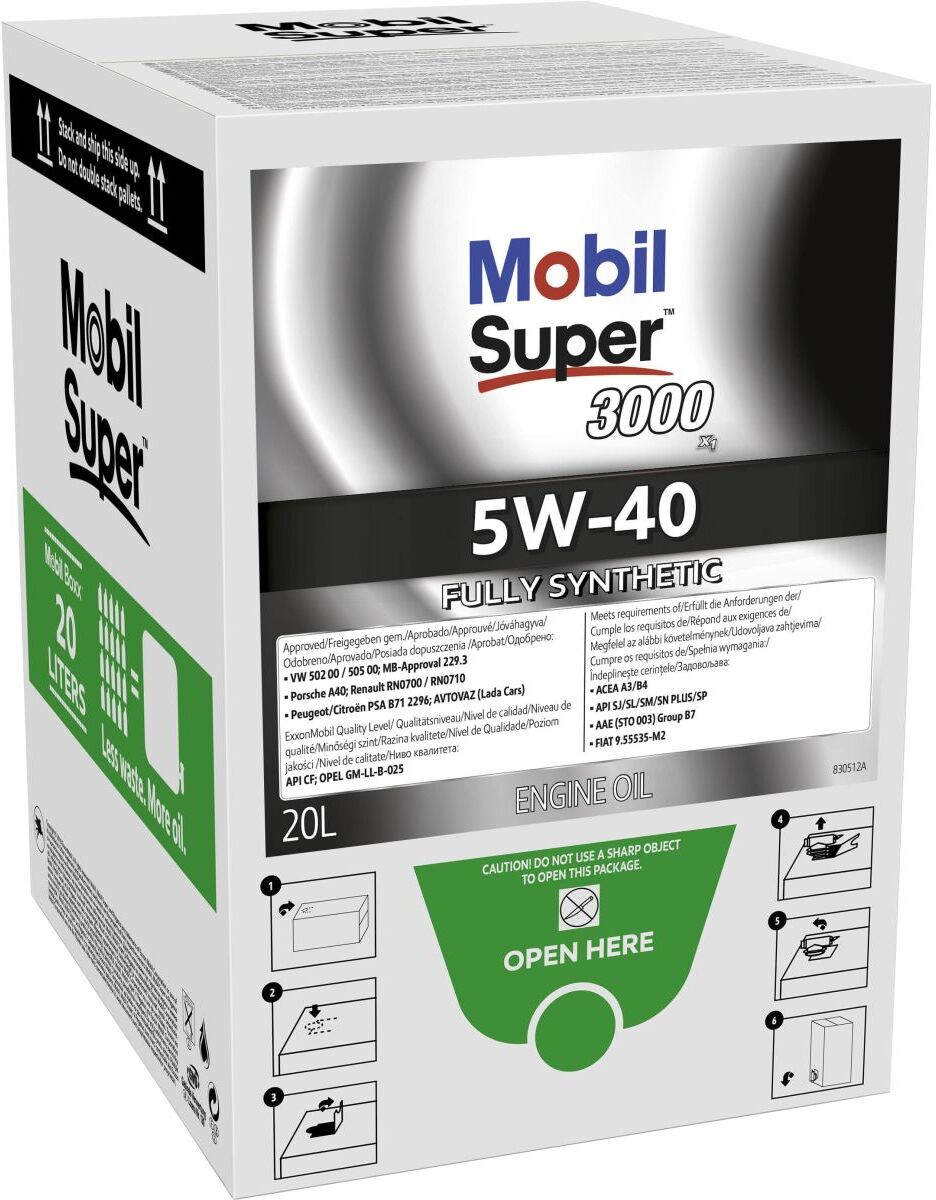 Motoröl MOBIL 153734 SUPERP 3000 X1 5W40 20L