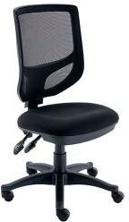ValueX Polaris Nesta Mesh Back Operator Chair 2 Lever 590x900x1050mm Black KF77950