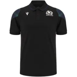 Macron, Unisex, Sportshirt, Polo-Shirt Écosse Travel 6NT 2023 (5XL), Schwarz