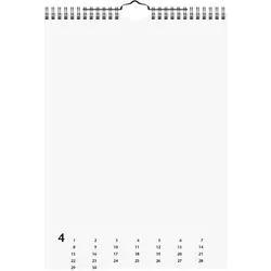 5x Heyda, Kalender, Kreativkalender 21,5x24cm weiss (A4)