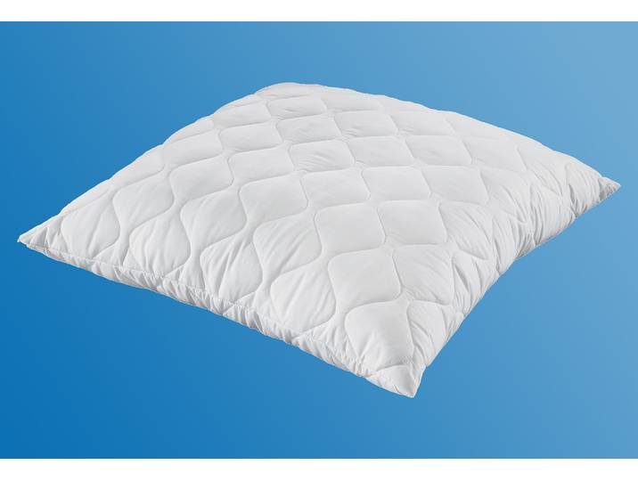 Microfaserkissen FAN Kansas , weiss (weiß), B:80cm L:80cm, Bezug: 100% Polyester. Füllung: 100% Polyester, Kopfkissen, Microfaserkissen