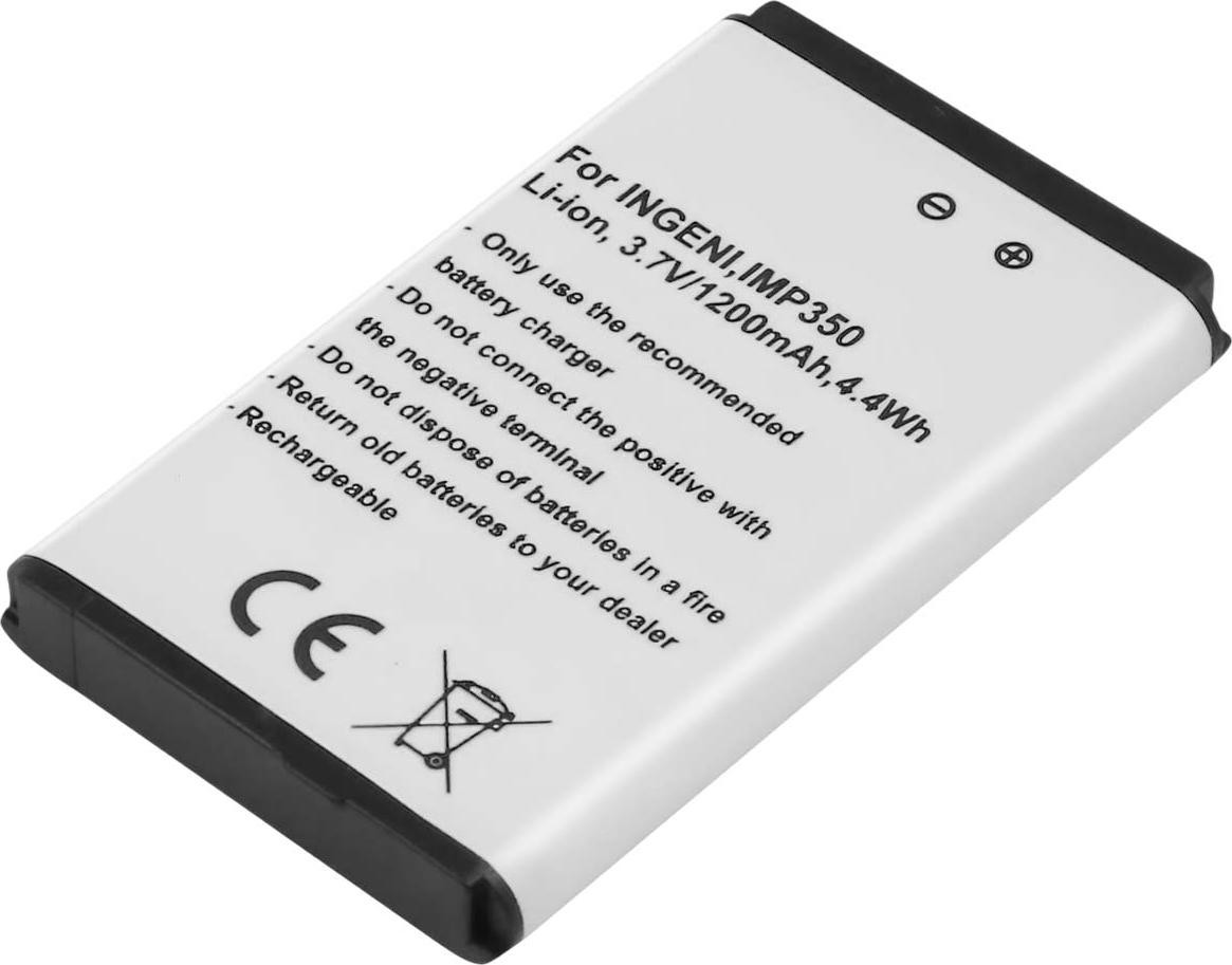 Avizar Accu voor Ingenico IMP350 betaalterminal, lithium-ion, 3,7V, 1200mAh, wit