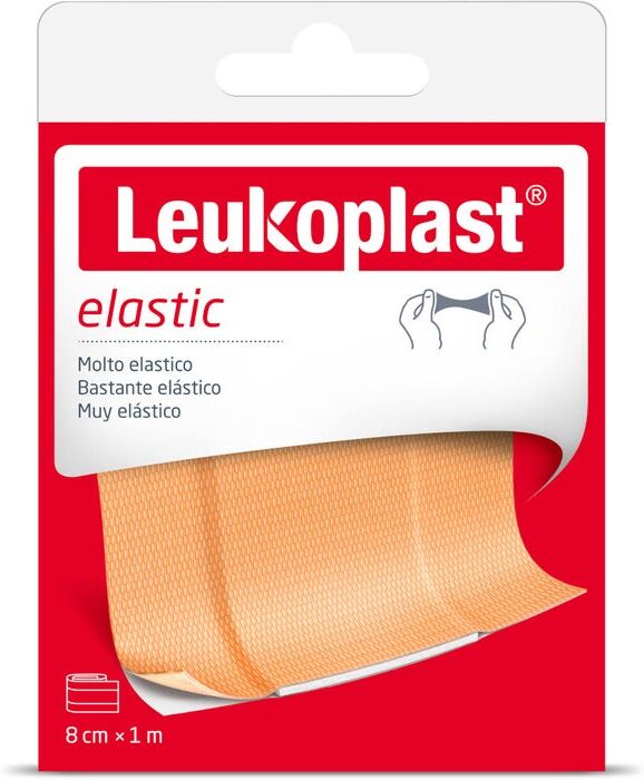 ESSITY ITALY SpA Leukoplast Elastic 8cmx100cm - Nastro Elastico Adesivo per Fissaggio