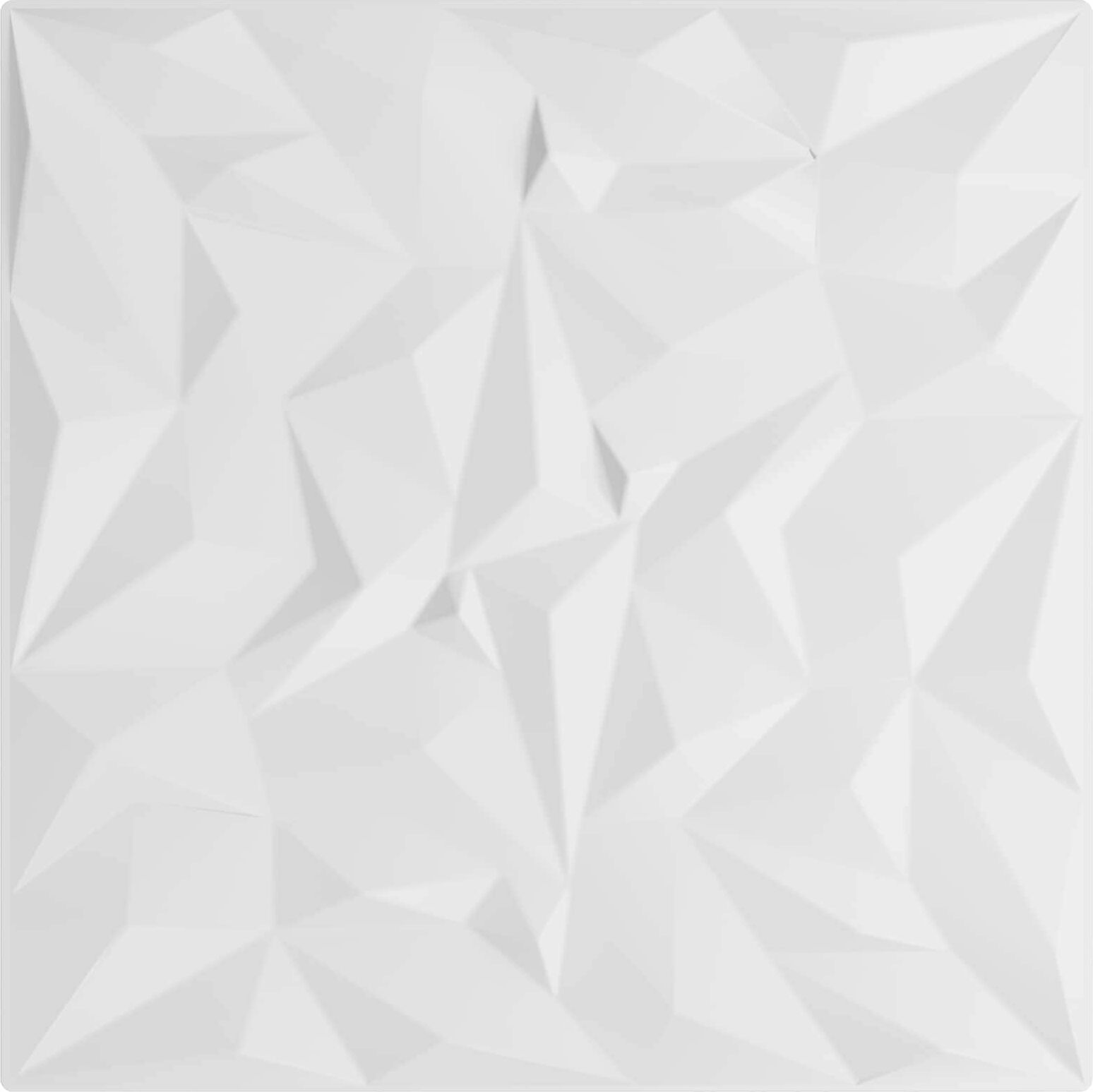 vidaXL Panneaux muraux 24 pc 50 x 50 cm Blanc Mousse XPS