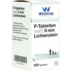 P Tabletten Weiss 8Mm Lichtenstein 100 ST
