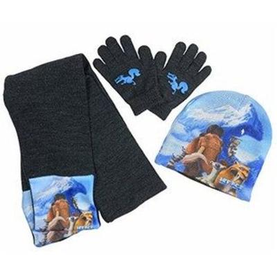 Ice Age 5 - Kollision voraus! 3er Winter-Set (Mütze/Handschuhe/Schal) Helden der Eiszeit,