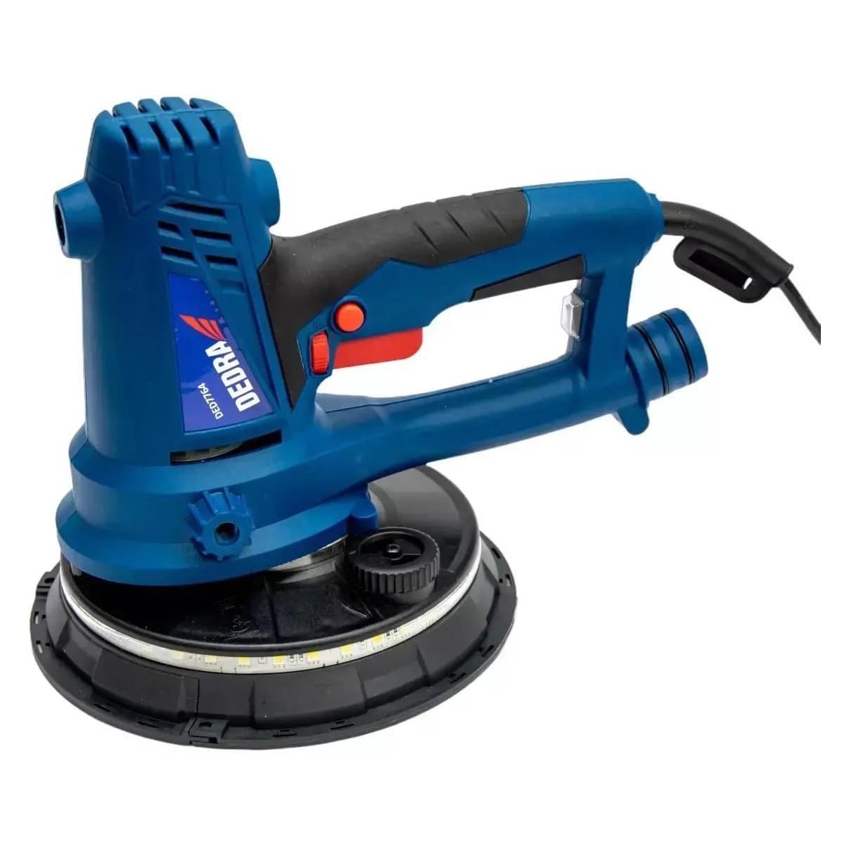 Dedra DED7764 750W LED-Hand-Gipskartonschleifer, 180 mm Scheibe, für Gipskarton mit Saugkraft (DED7764)