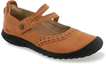 Women's Adeline Casual Mary Jane Flat by JBU in Tan (Size 8 M)