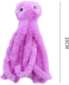 Inspire Curations OctoPaws Plush Octopus Cat Toy For Interactive Play & Chewing purple