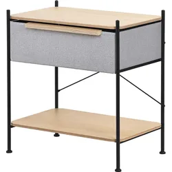 REGAL mit Schublade aus Stoff 62x67,5x42,5 cm Grau