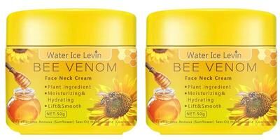 Inspired Finds Bee Venom Neck Cream Moisturizing, Sagging Improvement, Fine Line Reduction & Skin Repair two Bottles