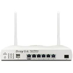 DrayTek Vigor 2866AX: Gfast Modem-Firewall WLAN-Router Gigabit Ethernet Dual-Band (2,4 GHz/5 GHz) Grau