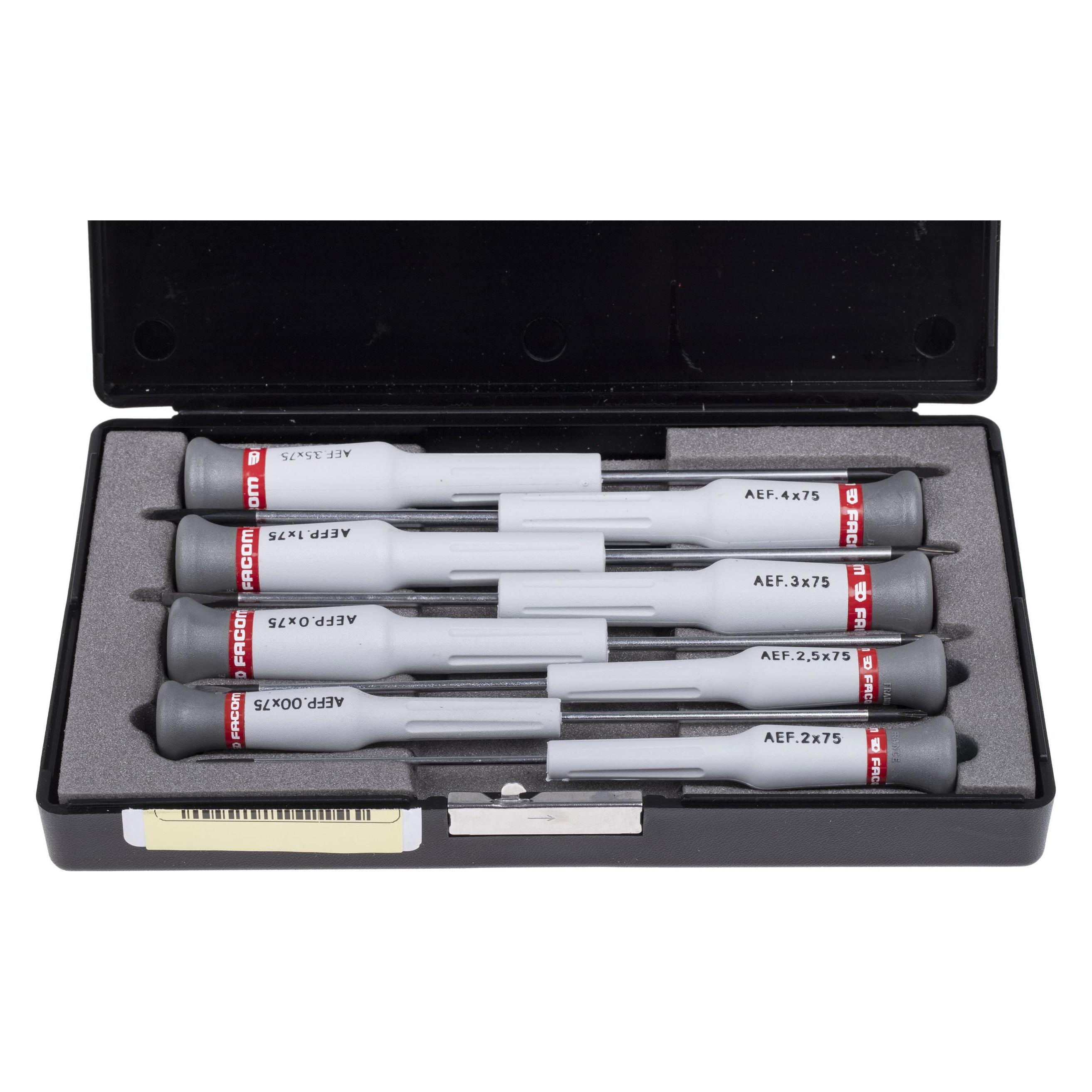 Facom Handschrauber MicroTech 8teilig (Schlitz) (AEF.J3)