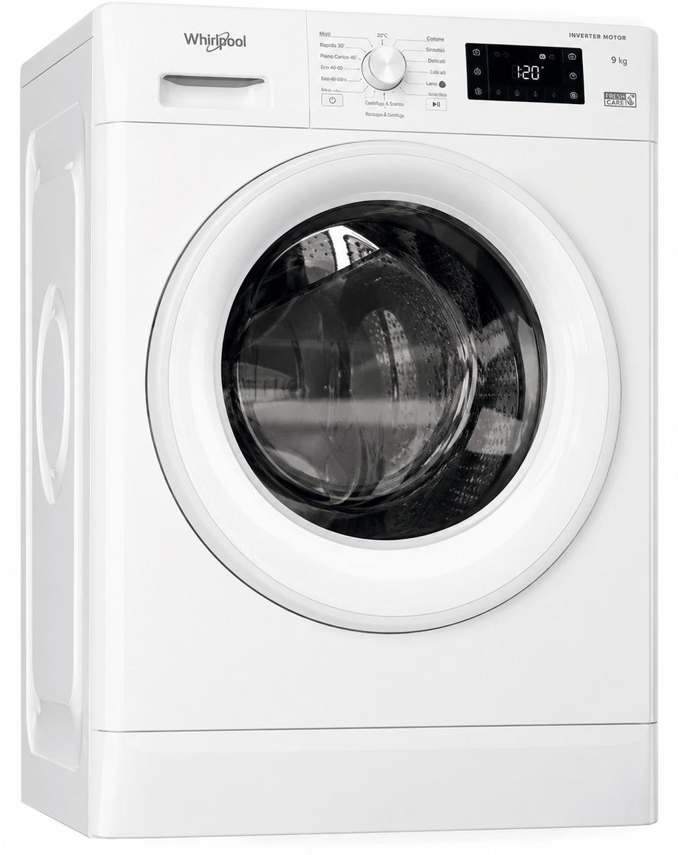 Whirlpool WAM R949WB IT, Frontlader, 9 kg, B, 72 dB, 1400 RPM, A