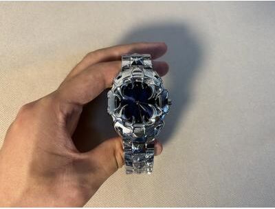 Fabled Fashion Studio DENVOSI Gothic Claw Shaped Quartz Watch With Detachable Dial blue