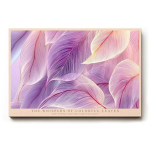 Sinus-Art Wandbild The Whispers of Colorful Leave, Leinwand, Querformat, 120 x 80 cm