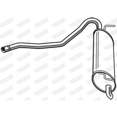 Walker Endschalldämpfer [Hersteller-Nr. 23912] für Fiat