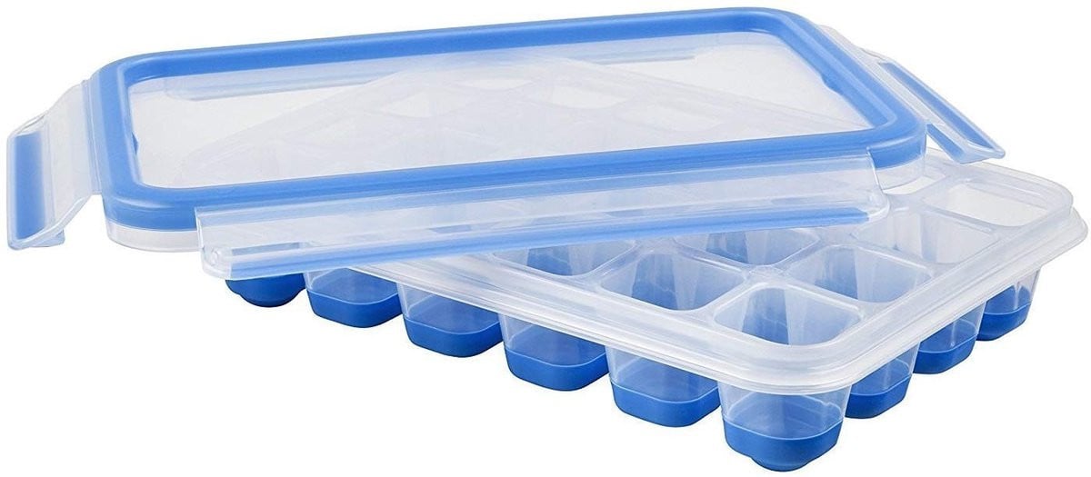 Solidchoice - IJsblokjesbox met flexibele bodem en deksel - Blauw