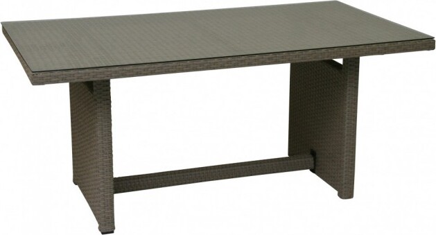 Esstisch York Rattan 180x100x74 cm