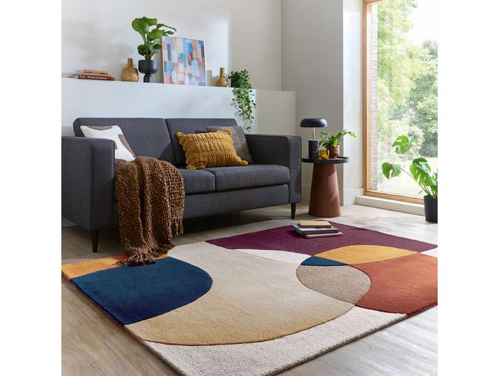 Wollteppich Glow Violett/Violett 160 x 230cm Wolle