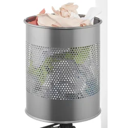 DURABLE Papierkorb 15,0 l silbermetallic