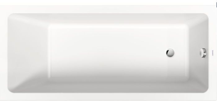 Duravit No.1 Basic Badewanne 700595000000000 rechteckig, 170x75cm, mit einer Rückenschräge, weiss
