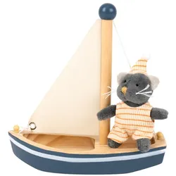 Egmont Katze Malo in einem Boot