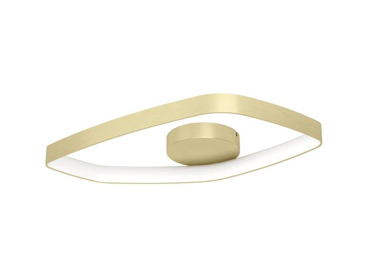Eglo Deckenlampe Vallerosa Messing gebürstet/smoky Aluminium/Stahl 3000 lm Dimmbar B 33.5 cm - LED - Lichtfarbe: Warmweiss - LED Energiesparlampen