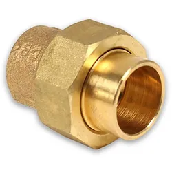 Rotguss Lötfitting Verschraubung flach dichtend (Ausführung: 18 mm)