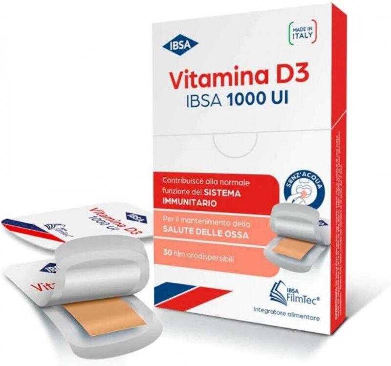 Ibsa Integratore Vitamina D3 1000ui Ossa Difese Immunitarie Film 30pz