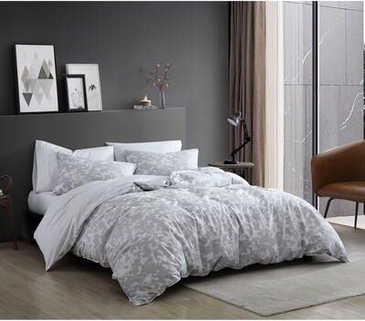 Kenneth Cole New York Kenneth Cole Merrion Organic Cotton Grey Duvet Cover Set
