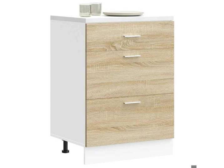 Spring Sale®Meuble bas de cuisine JMS - Meuble bas/Étagère de cuisine -  Lyon  Chêne Sonoma - Bois d'ingénierie 91498657063