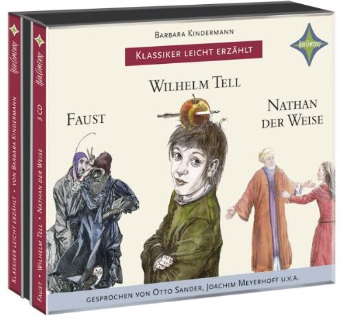 Barbara Kindermann - Weltliteratur für Kinder: 3-er Box Deutsche Klassik: Faust, Wilhelm Tell, Nathan der Weise: Sprecher: Otto Sander, Joachim Meyerhoff u.v.a. 3 CD Multibox. - Preis vom 01.10.2026 17:08:56 h