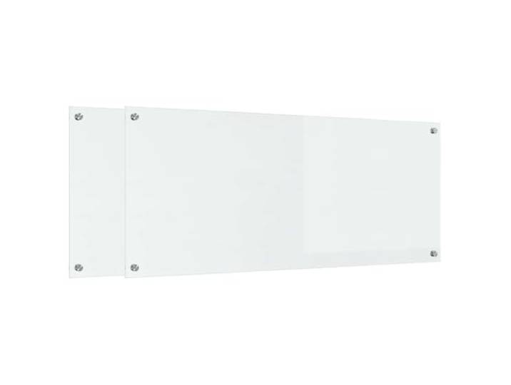 vidaXL Küchenrückwand 2 STK. Transparent 120 x 50 cm Gehärtetes Glas