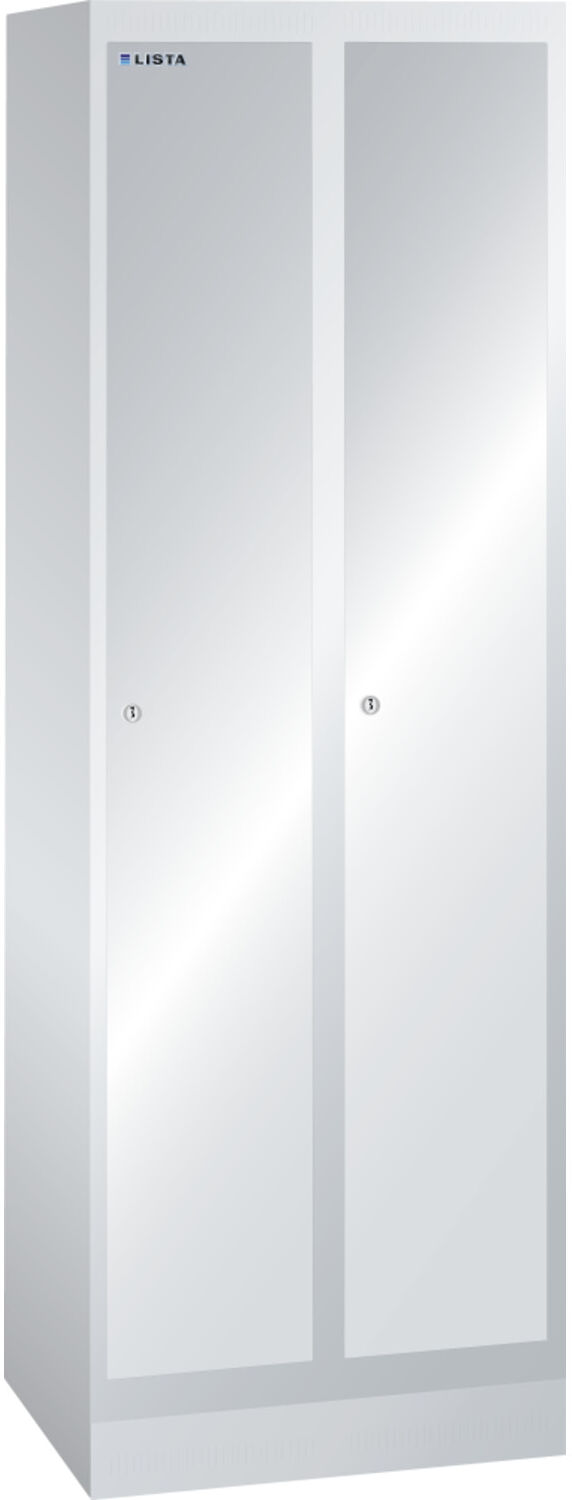 Lista Garderobenschrank (BxTxH) 600x500x1800mm 2 Abteile R7035 (94.426.020)