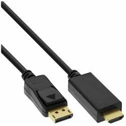 INLINE DisplayPort zu HDMI Konverter Kabel, 4K/60Hz schwarz