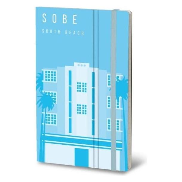 Stifflex Notizbuch 210x130/192K South Beach (A5, Blanko, Liniert, Harter Einband) (37844300)