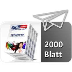 OFFICE Partner Premium Kopierpapier, weiß - DIN A4 80g/m2 - 2.000 Blatt