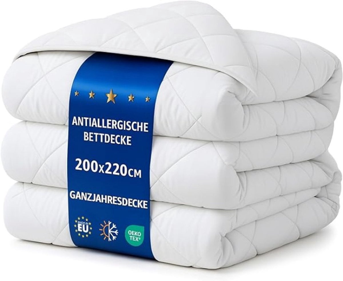 All-season gewatteerd microvezel dekbed 220 x 200 cm