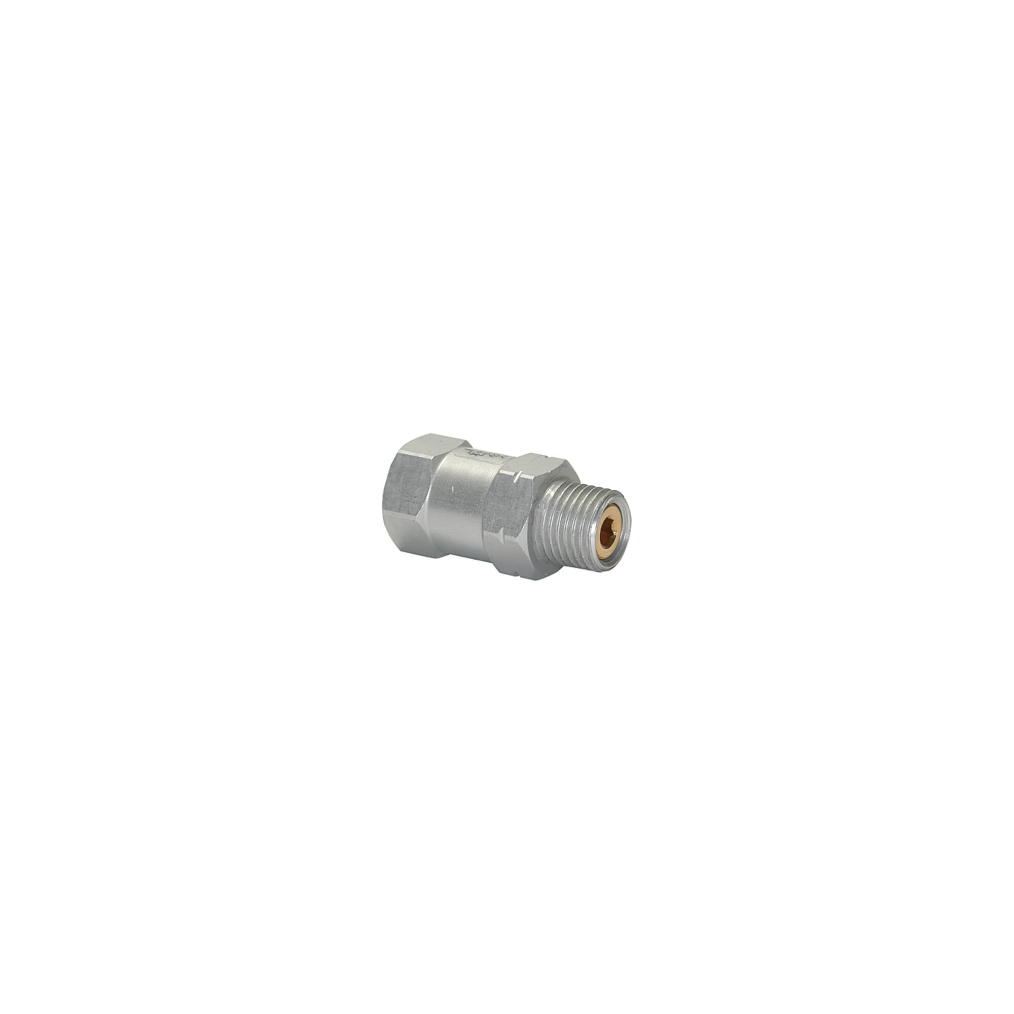 Riegler Strömungsventil, AG u., Alu, Kugelsitzven. pu = -0,3bar l/min 2,9 (SVKG 1426)