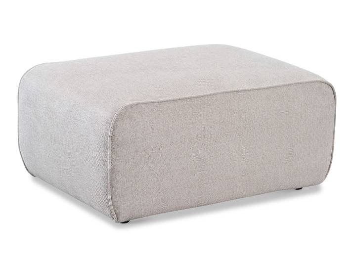 Polsterhocker HOME AFFAIRE Noord 92/66 cm , beige (cream), B:92cm H:44cm T:66cm, 94%PER, 6% NYL, Hocker, Polsterhocker, mit Kedernaht, schöne Serienergänzung
