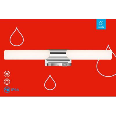 BRILONER LEUCHTEN LED Spiegelleuchte "KLAK", silber, Leuchten, LED Badleuchte