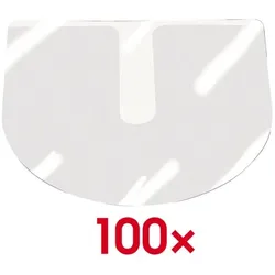 Probeco 100 Selbstklebende CD/DVD/Blu-ray-Hüllen mit Greifausschnitt 127x127 mm transparent, 12.7x12.7 cm