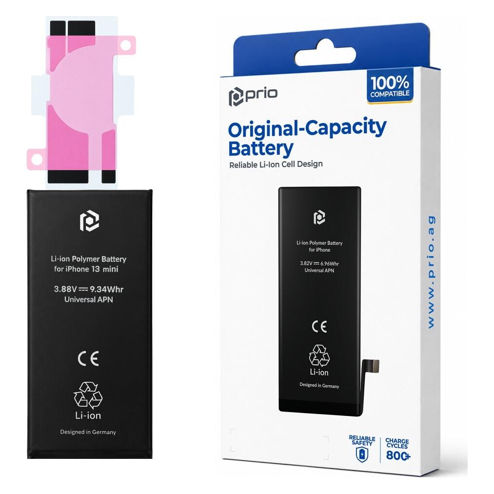 prio Akkuzelle für iPhone 13 mini (ohne Flex-Kabel) (PBA-1213)