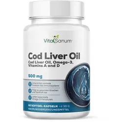 VitaSanum® - Lebertran (Cod Liver) 500 mg – 1 Kapsel Tagesportion