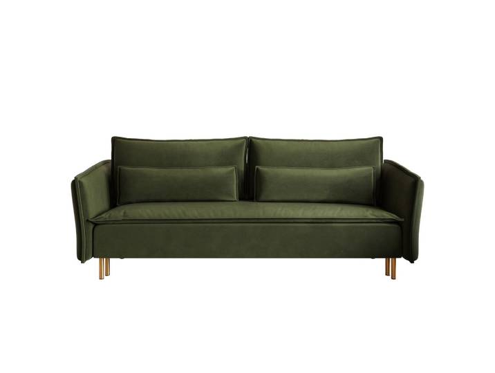 SCHLAFSOFA Ummo Olivgrün Velours