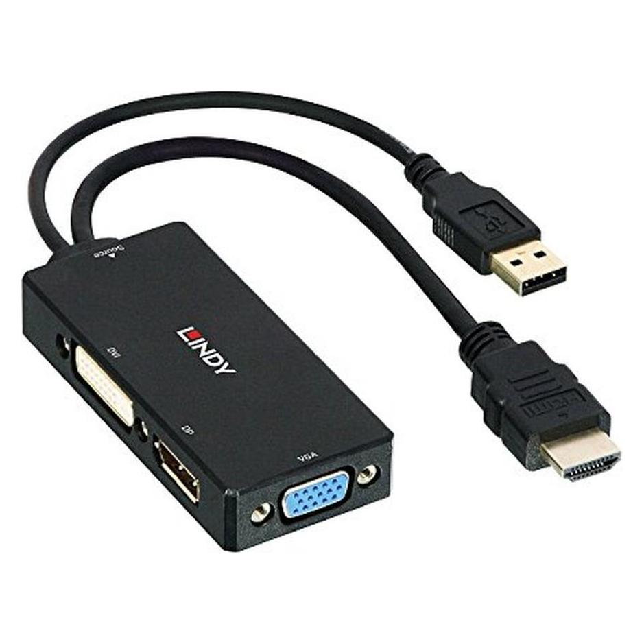 Lindy HDMI auf (HDMI, DisplayPort, DVI, VGA) (38182)