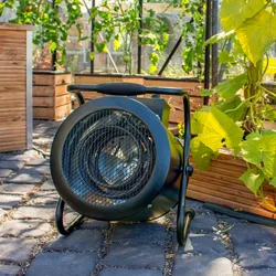 Vitavia Elektroheizung "Antares" (3 KW) für Gewächshäuser,schwarz,31,5 x 33,5 x 40 cm (L x B x H)