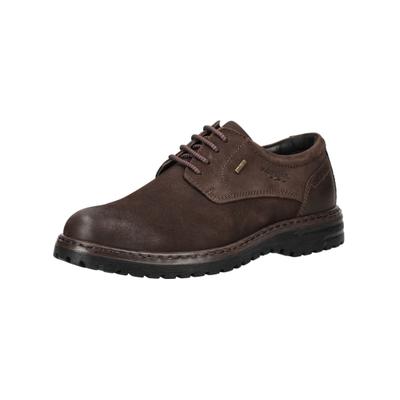 Schnürschuh JOSEF SEIBEL "Josef Seibel Halbschuhe Leder", Herren, Gr. 42, Leder Textil, braun (moro), Schuhe Schnürschuh
