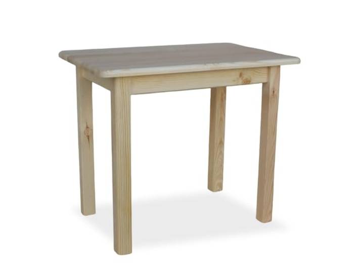 Metdrew Holzküchentisch Kiefernholz Tisch für 2 Personen Kleiner Tisch Wohnzimmertisch Esstisch aus Holz Tischplatte mit abgerundeten Kanten Maße: 90x60 Farbe: Kiefer (Natur)